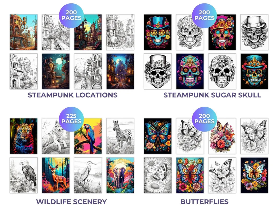 The Ultimate Adult Coloring Book Bundle 2025