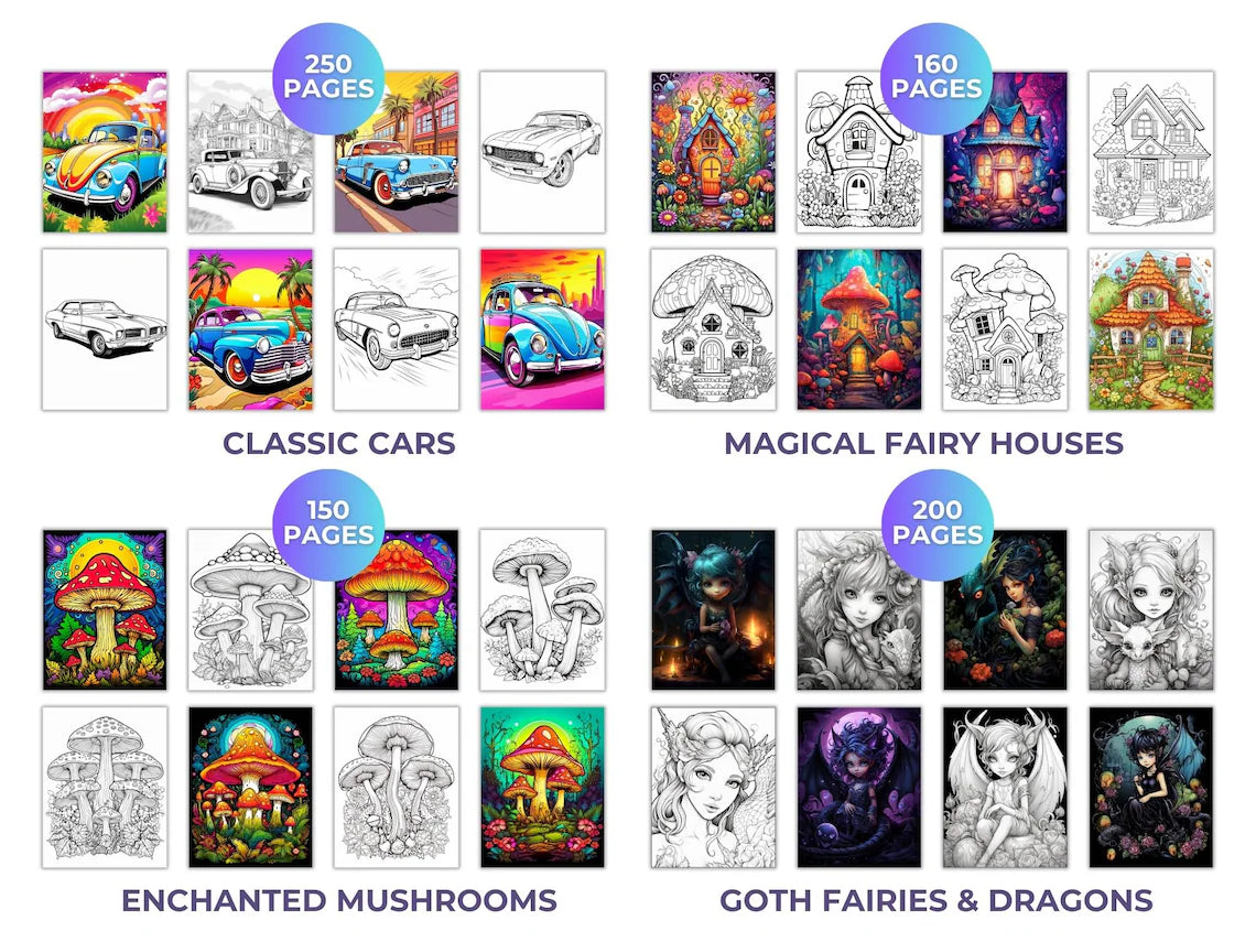 The Ultimate Adult Coloring Book Bundle 2025