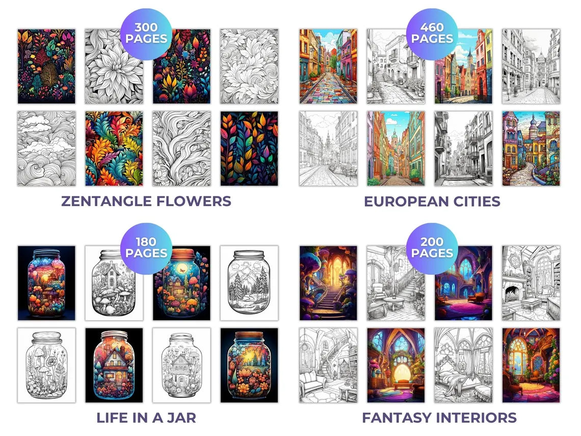 The Ultimate Adult Coloring Book Bundle 2025