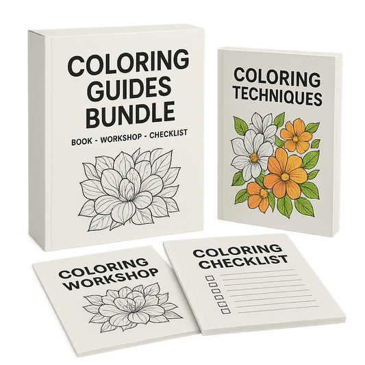 Coloring Practice Worksheets: Blank Layouts for Color Combos, Patterns, and Textures–Perfect for Tutorials and a Personal Coloring Guide